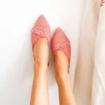 Pink Handwoven Raffia Sandals – Handmade Moroccan Summer Sandals